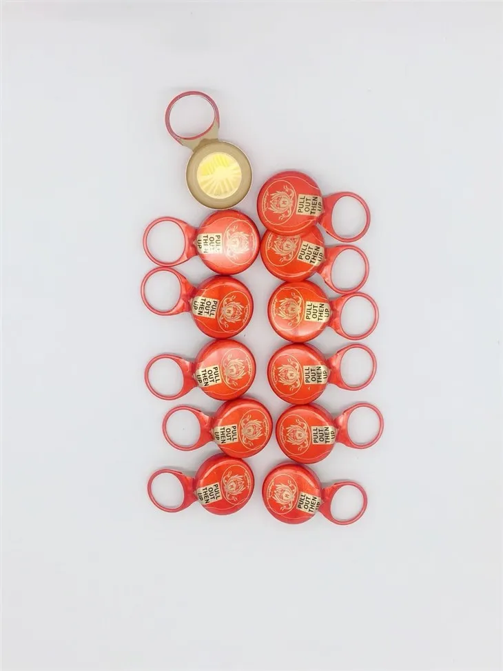 26mm Beer Cap Customized Glass Soda Soft Drink Water Bottle With Crown And Aluminium Pull Ring Caps